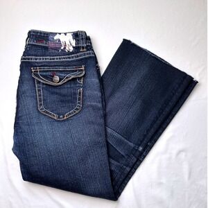 MEK DNM Women's Perfect Curve New York Boot Cut Low Rise Jeans Size 30/10 Y2K